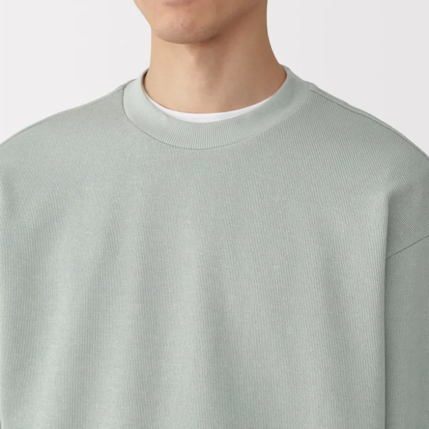 Men's Double Knitted Crew Neck Pullover