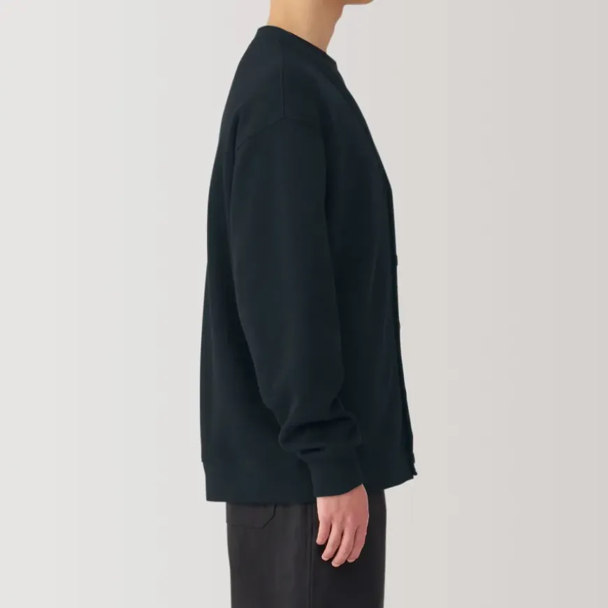 Men's Double Knitted V Neck Cardigan
