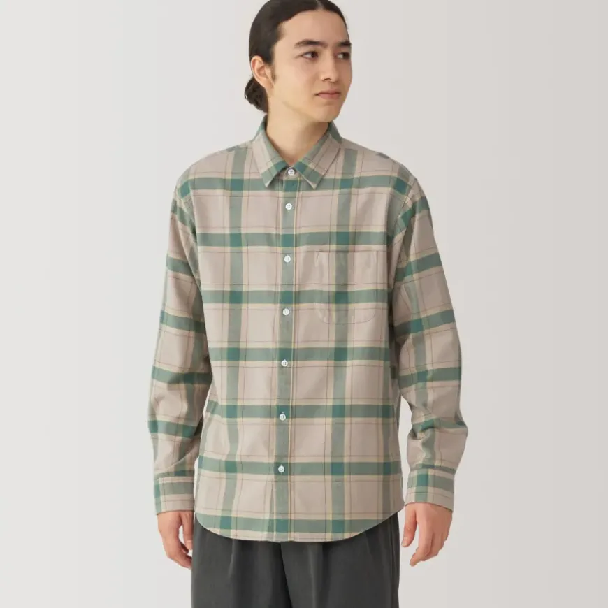 Men's Flannel Long Sleeve Patterned Shirt
