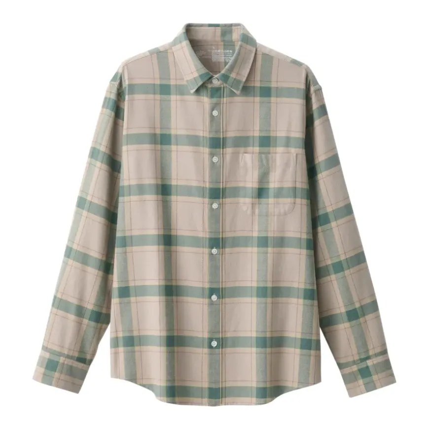 Men's Flannel Long Sleeve Patterned Shirt