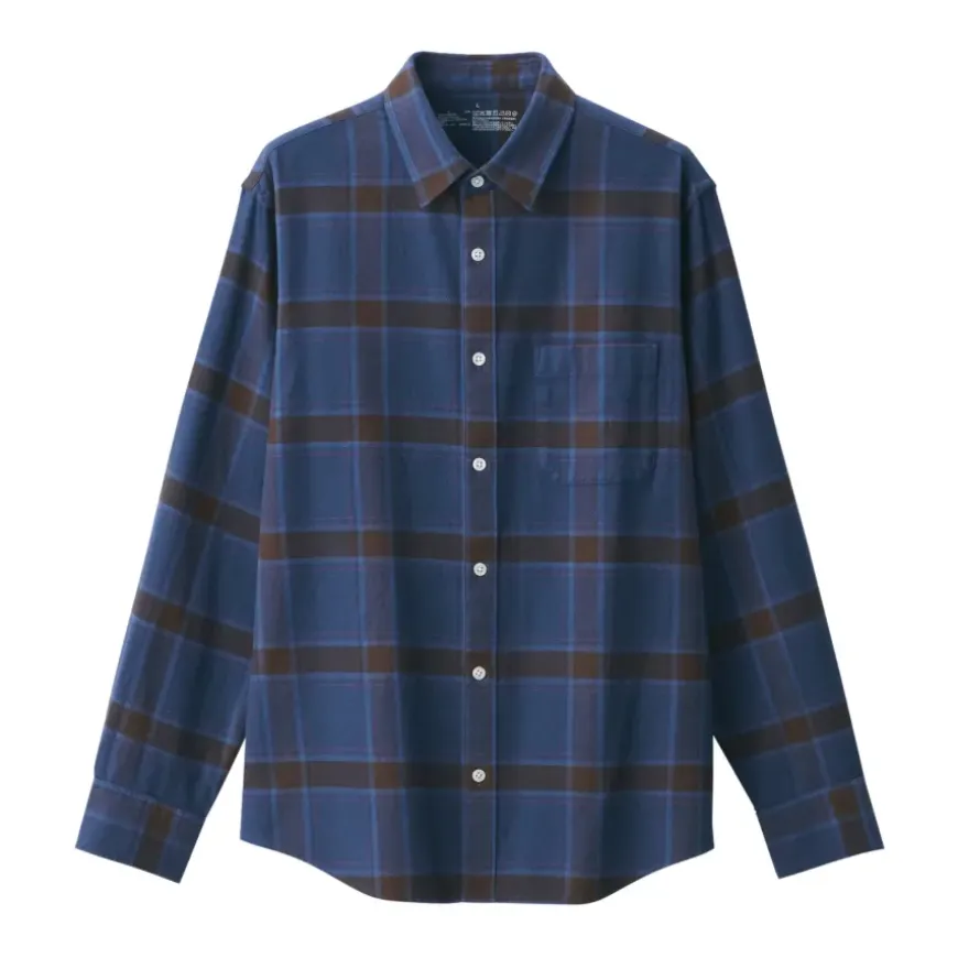 Men's Flannel Long Sleeve Patterned Shirt