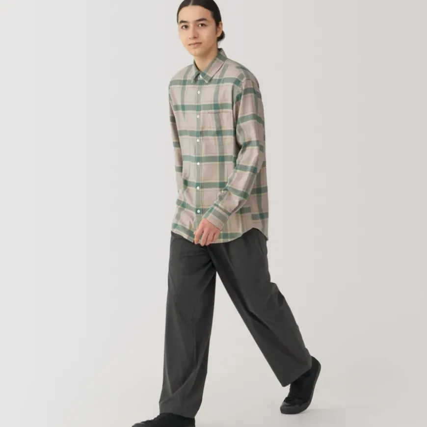 Men's Flannel Long Sleeve Patterned Shirt