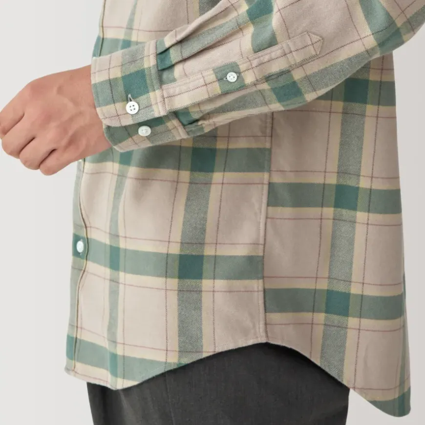 Men's Flannel Long Sleeve Patterned Shirt