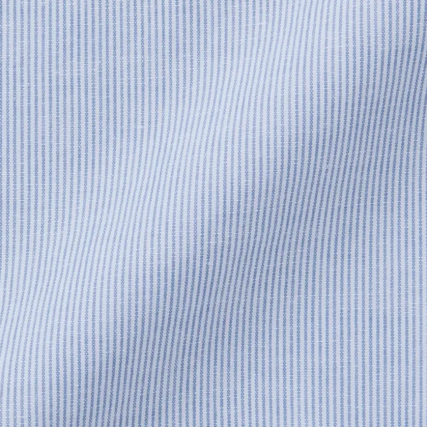 Men's Hemp Cotton Stand Collar Striped Shirt