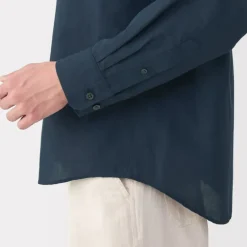 Men's Hemp Cotton Stand Collar Shirt