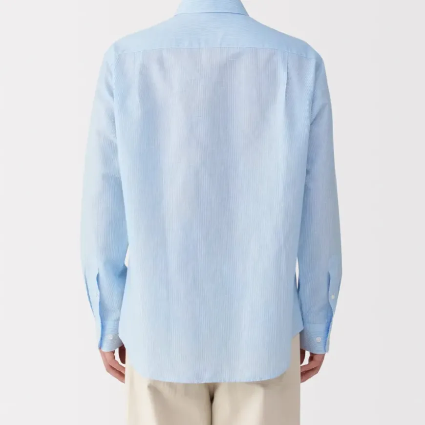 Men's Hemp Cotton Striped Shirt