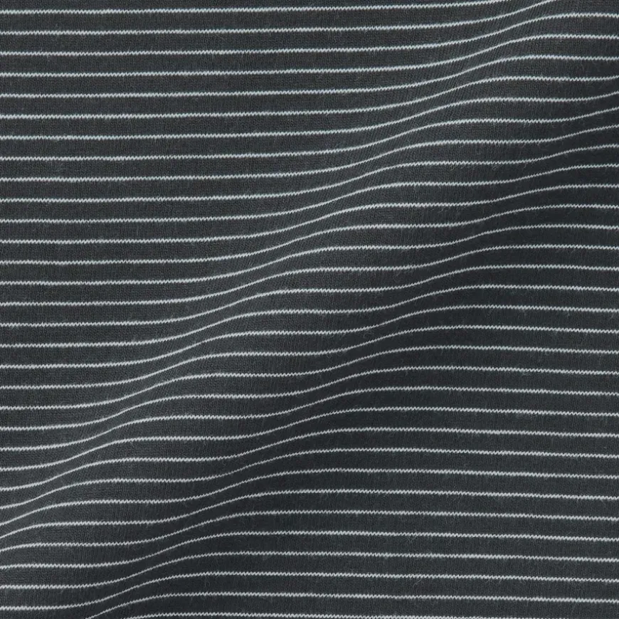 Men's Jersey Crew Neck Long Sleeve Striped T-Shirt