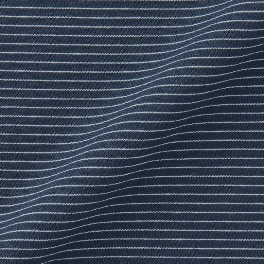 Men's Jersey Crew Neck Long Sleeve Striped T-Shirt