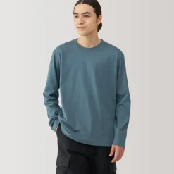Men's Jersey Crew Neck Long Sleeve T-Shirt