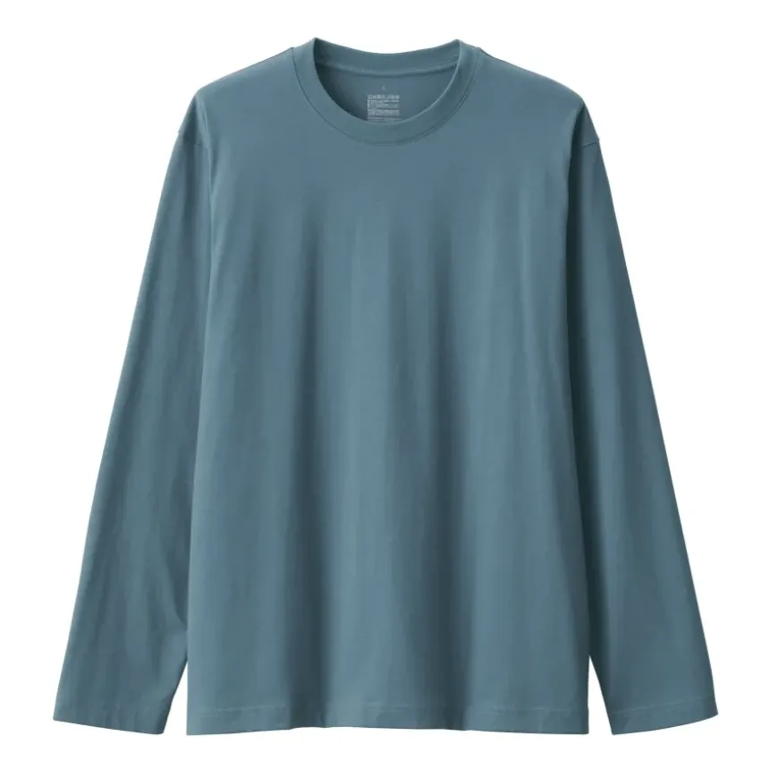 Men's Jersey Crew Neck Long Sleeve T-Shirt