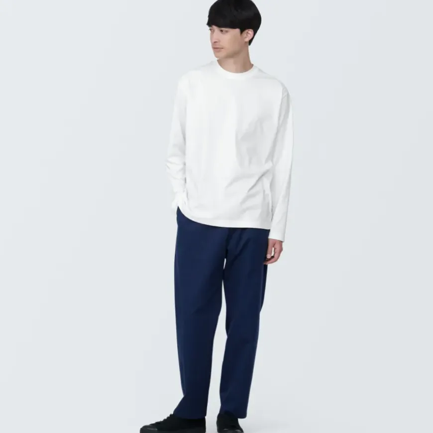 Men's Jersey Crew Neck Long Sleeve T-Shirt