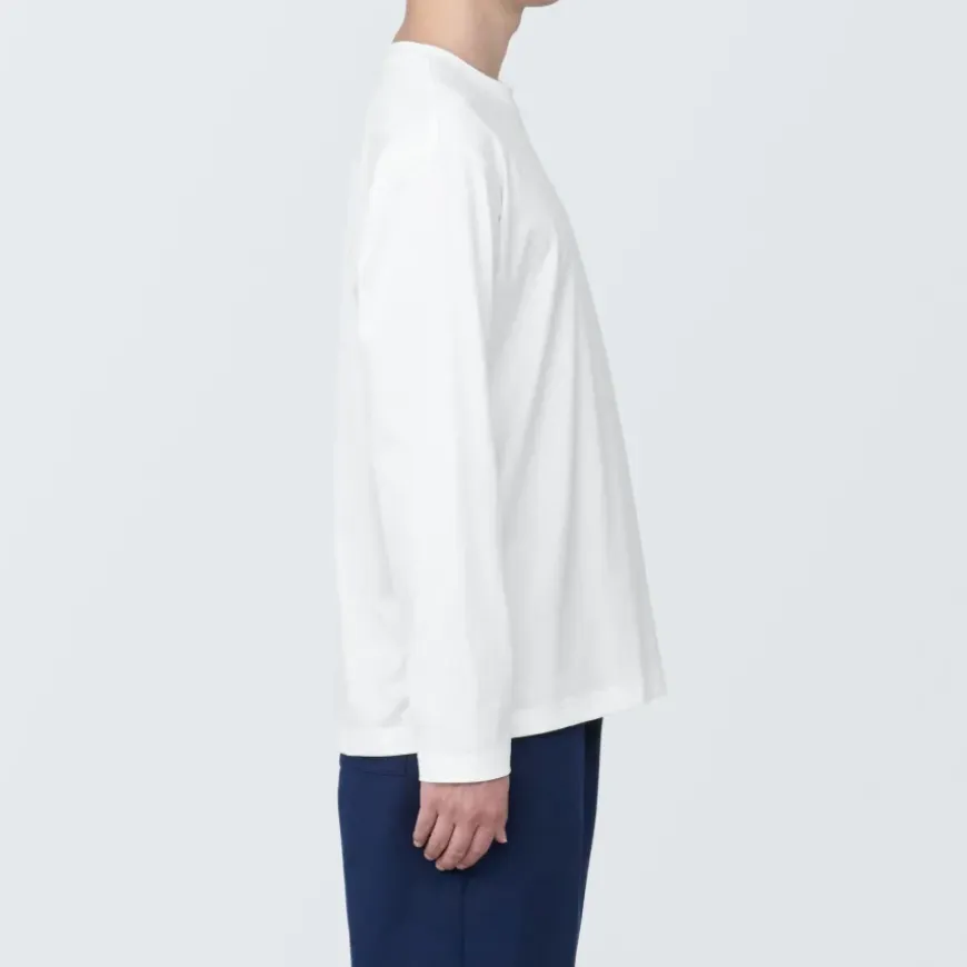 Men's Jersey Crew Neck Long Sleeve T-Shirt