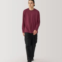 Men's Jersey Crew Neck Long Sleeve T-Shirt