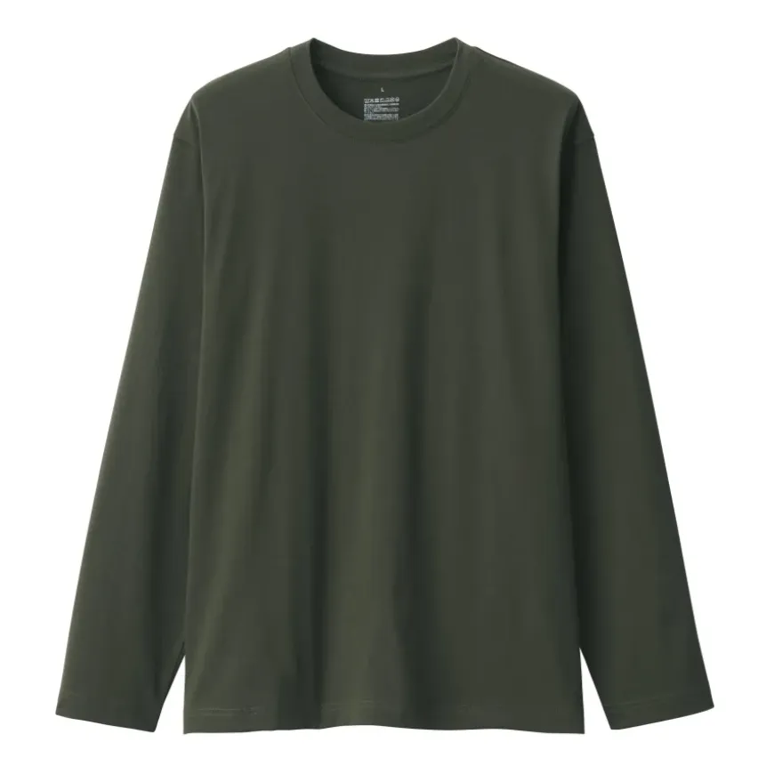 Men's Jersey Crew Neck Long Sleeve T-Shirt