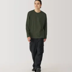 Men's Jersey Crew Neck Long Sleeve T-Shirt