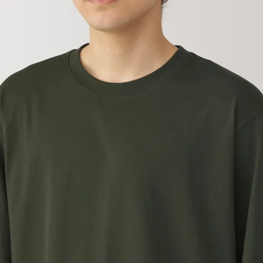 Men's Jersey Crew Neck Long Sleeve T-Shirt