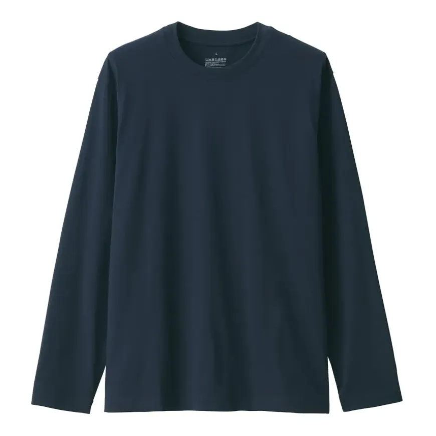 Men's Jersey Crew Neck Long Sleeve T-Shirt