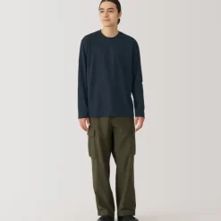Men's Jersey Crew Neck Long Sleeve T-Shirt