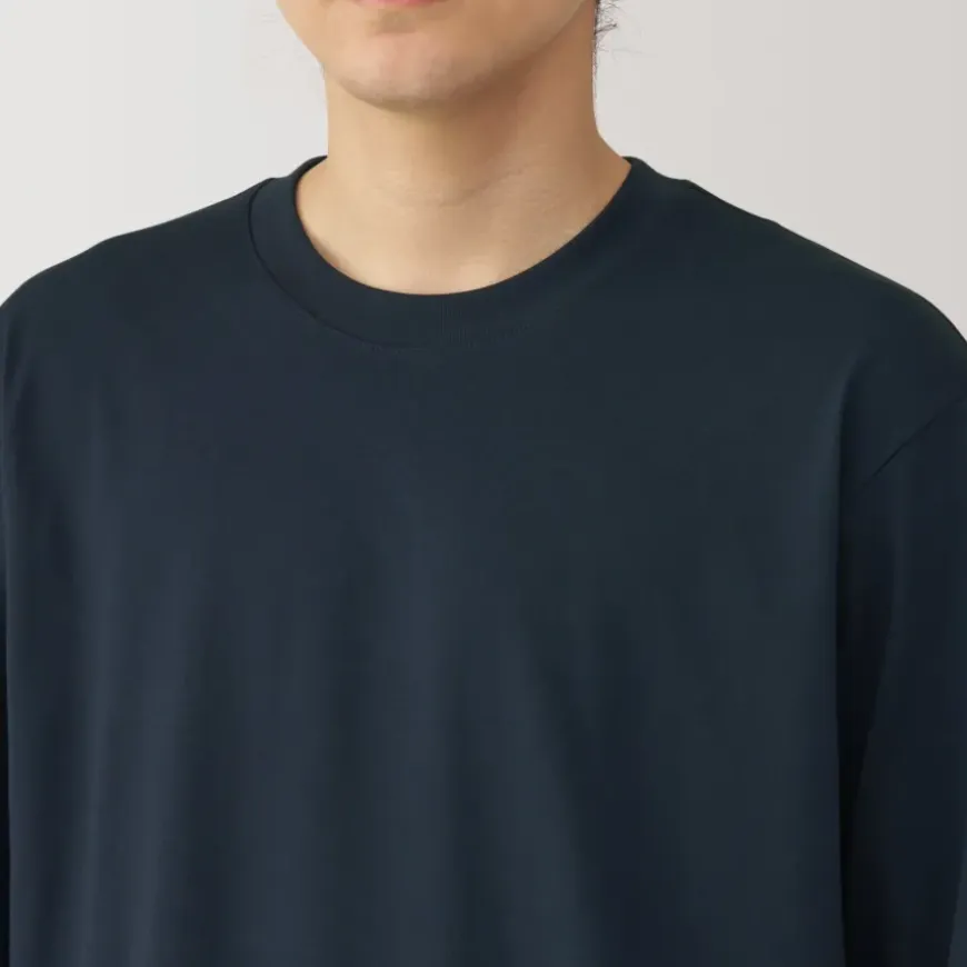 Men's Jersey Crew Neck Long Sleeve T-Shirt