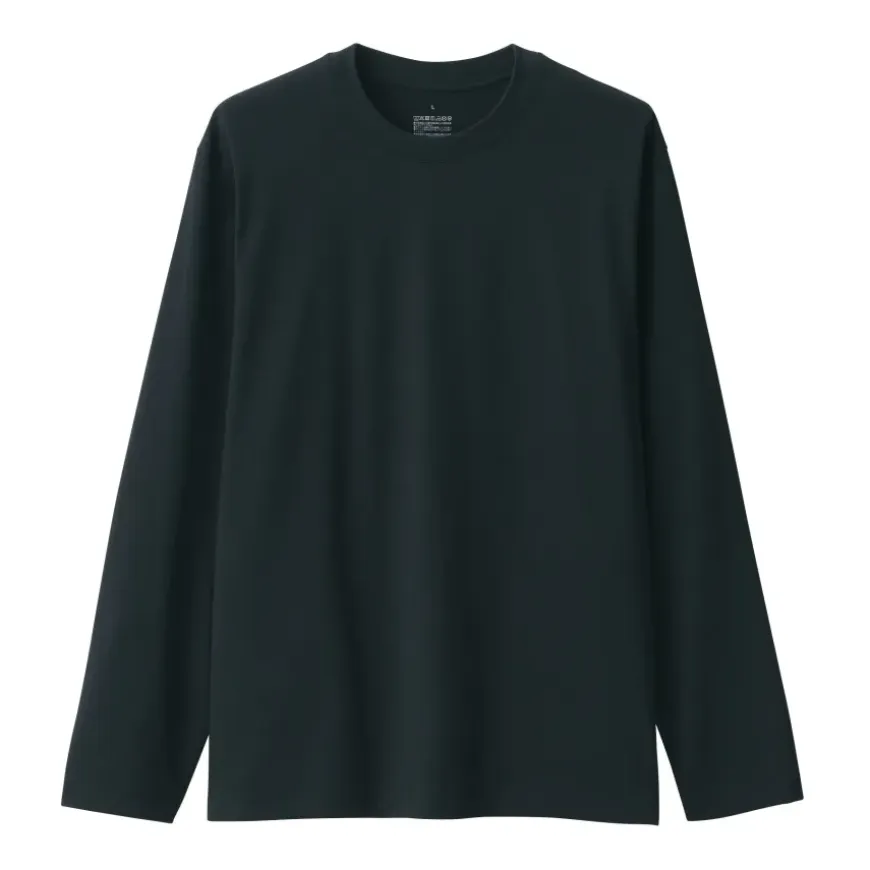 Men's Jersey Crew Neck Long Sleeve T-Shirt