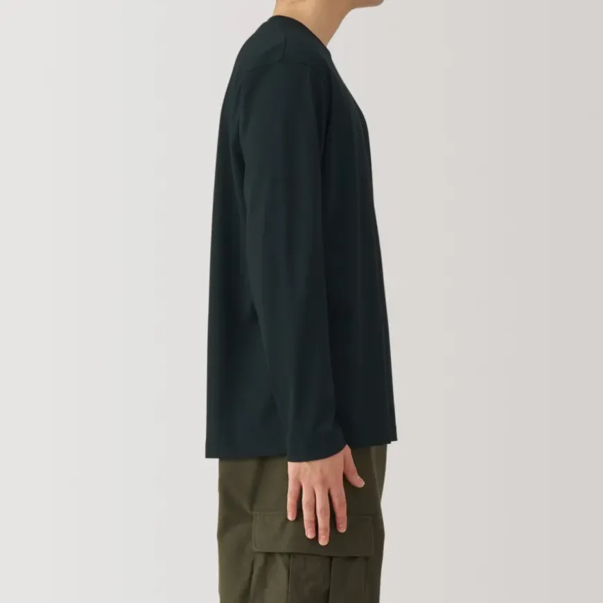 Men's Jersey Crew Neck Long Sleeve T-Shirt