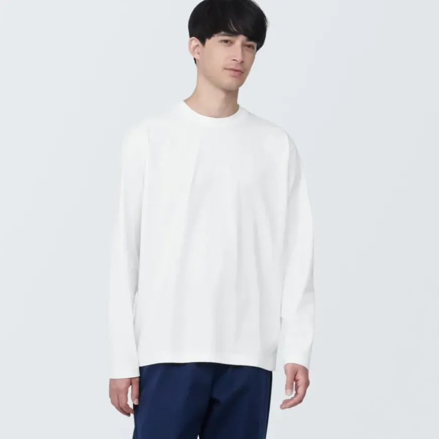 Men's Jersey Crew Neck Long Sleeve T-Shirt
