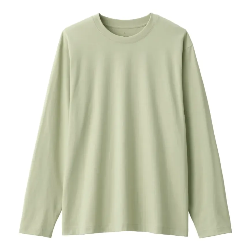 Men's Jersey Crew Neck Long Sleeve T-Shirt