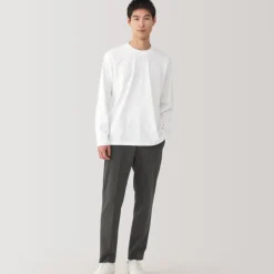 Men's Jersey Crew Neck Long Sleeve T-Shirt