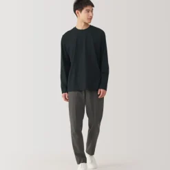 Men's Jersey Crew Neck Long Sleeve T-Shirt