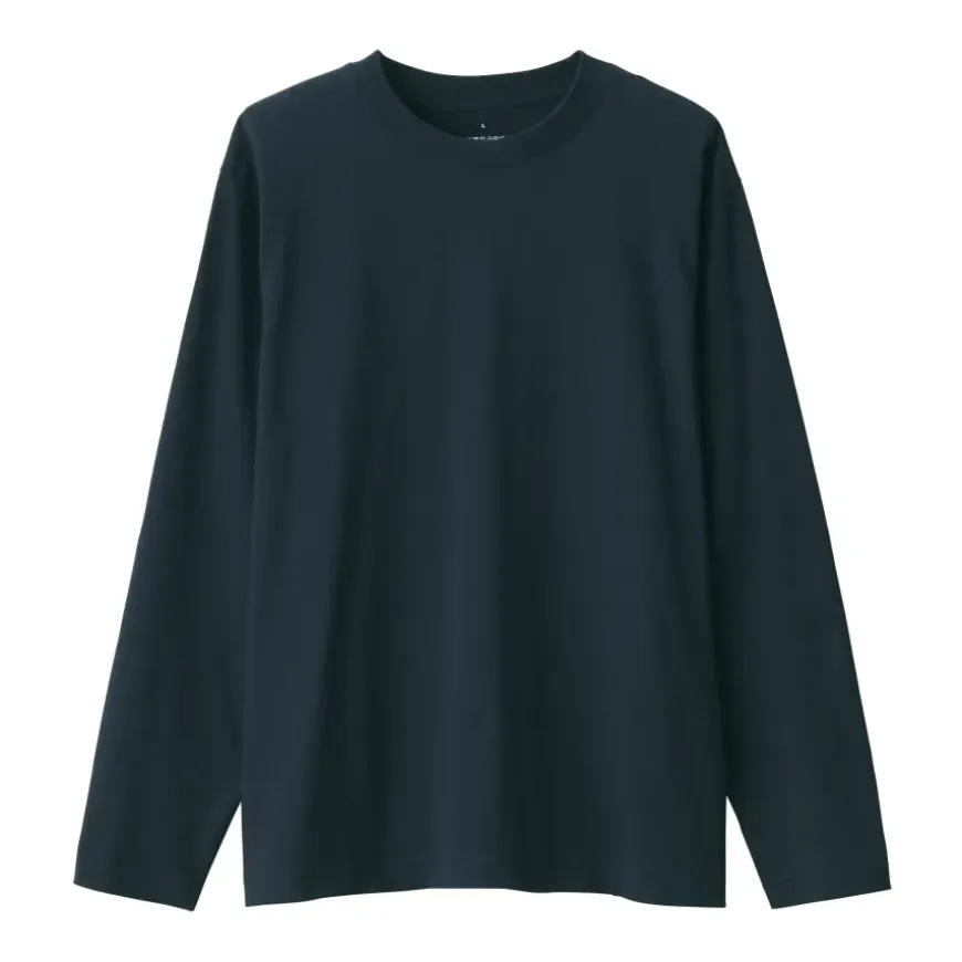 Men's Jersey Crew Neck Long Sleeve T-Shirt