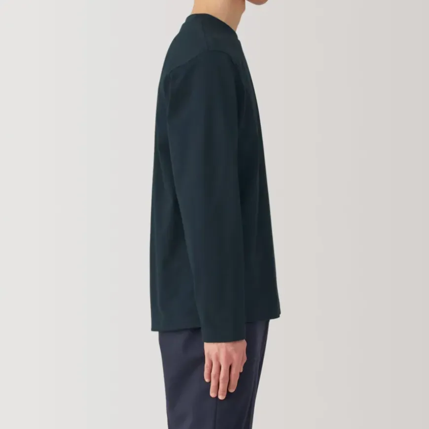 Men's Jersey Crew Neck Long Sleeve T-Shirt