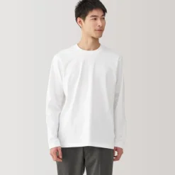 Men's Jersey Crew Neck Long Sleeve T-Shirt