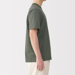 Men's Jersey Crew Neck Short Sleeve Striped T-Shirt