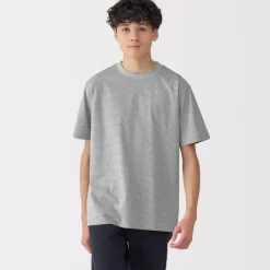 Men's Jersey Crew Neck Short Sleeve Striped T-Shirt
