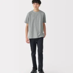 Men's Jersey Crew Neck Short Sleeve Striped T-Shirt