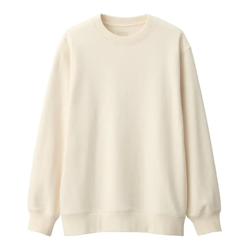 Men's Jersey Slub Crewneck Pullover Sweatshirt