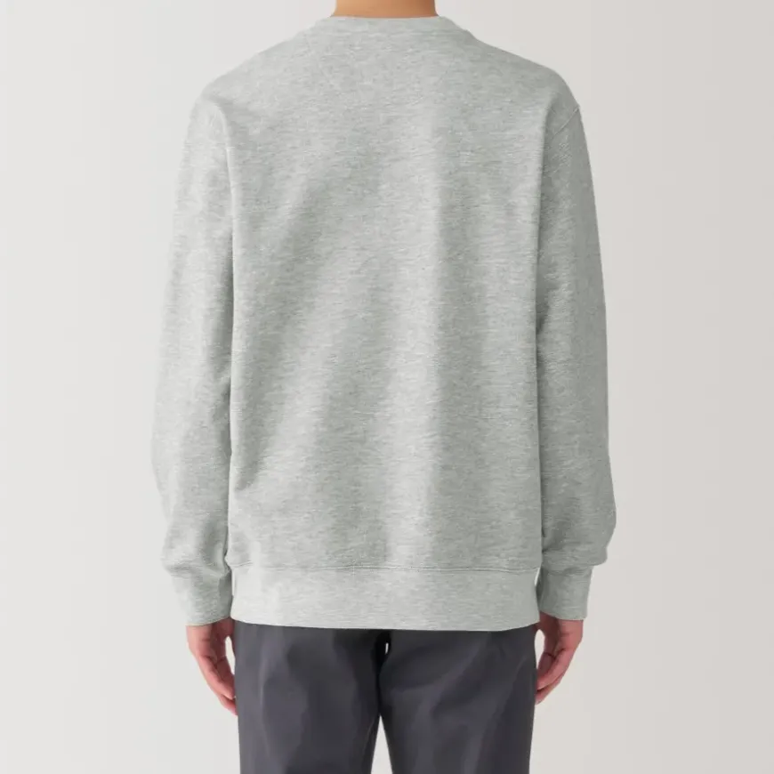 Men's Jersey Slub Crewneck Pullover Sweatshirt