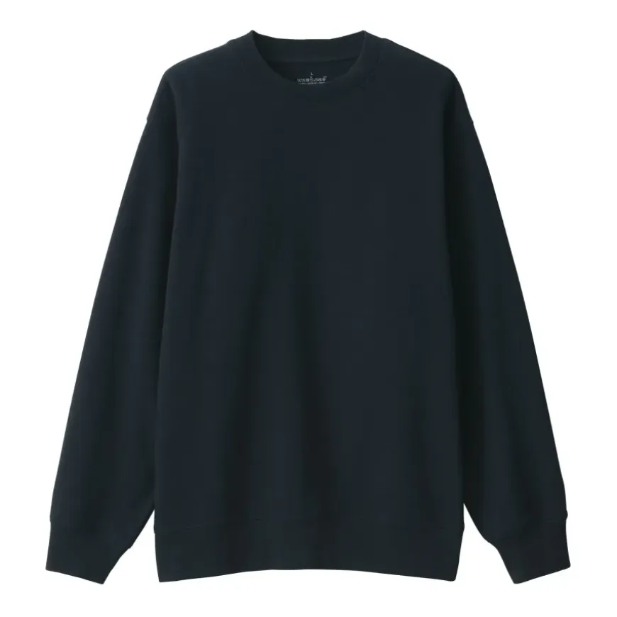 Men's Jersey Slub Crewneck Pullover Sweatshirt