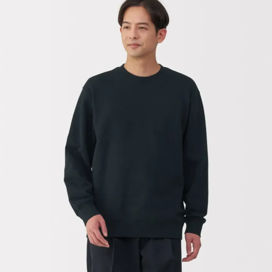 Men's Jersey Slub Crewneck Pullover Sweatshirt