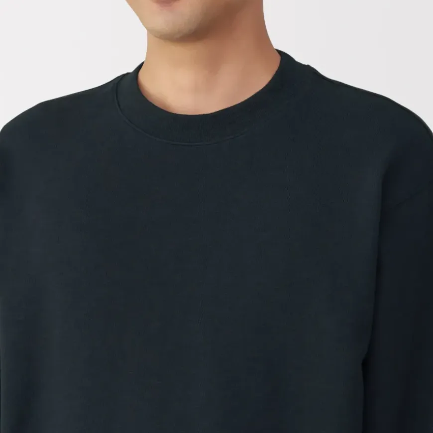 Men's Jersey Slub Crewneck Pullover Sweatshirt