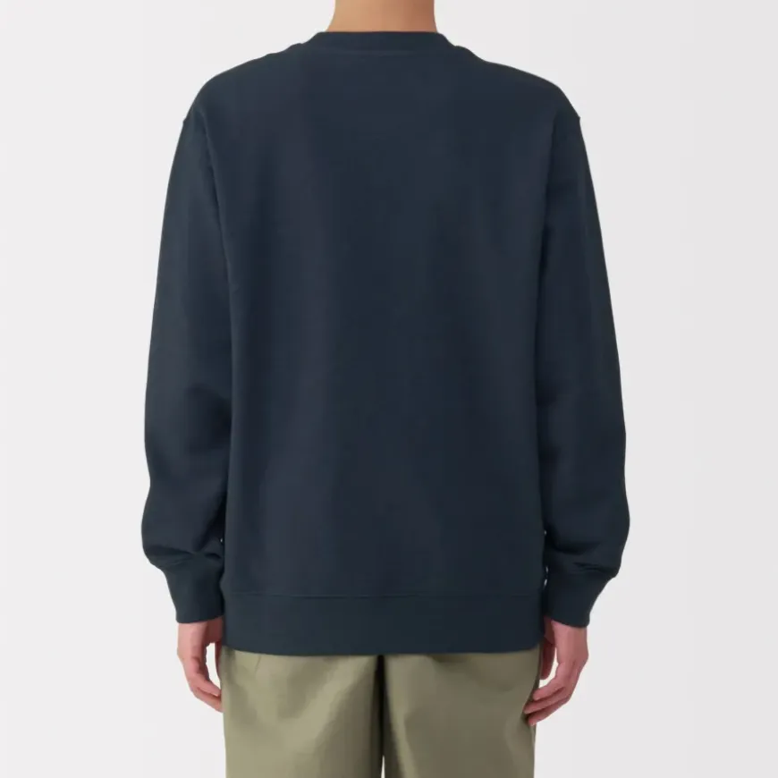 Men's Jersey Slub Crewneck Pullover Sweatshirt
