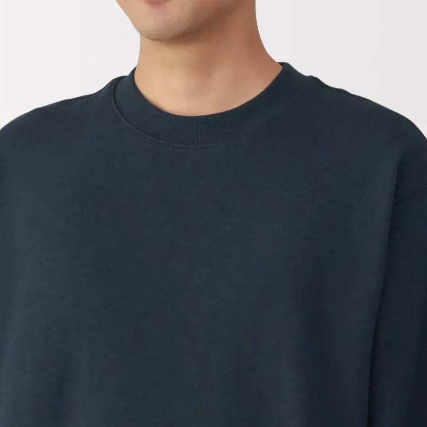 Men's Jersey Slub Crewneck Pullover Sweatshirt