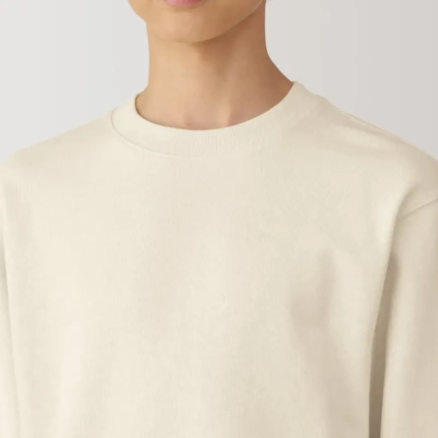 Men's Jersey Slub Crewneck Pullover Sweatshirt