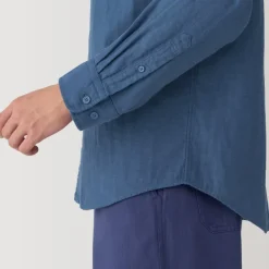 Men's Kapok Blend Double Gauze Long Sleeve Shirt