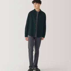 Men's Kapok Blend Double Gauze Long Sleeve Shirt