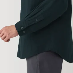 Men's Kapok Blend Double Gauze Long Sleeve Shirt