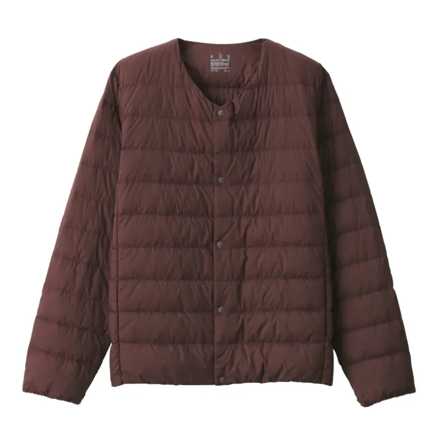 Men's Lightweight Down Collarless Jacket