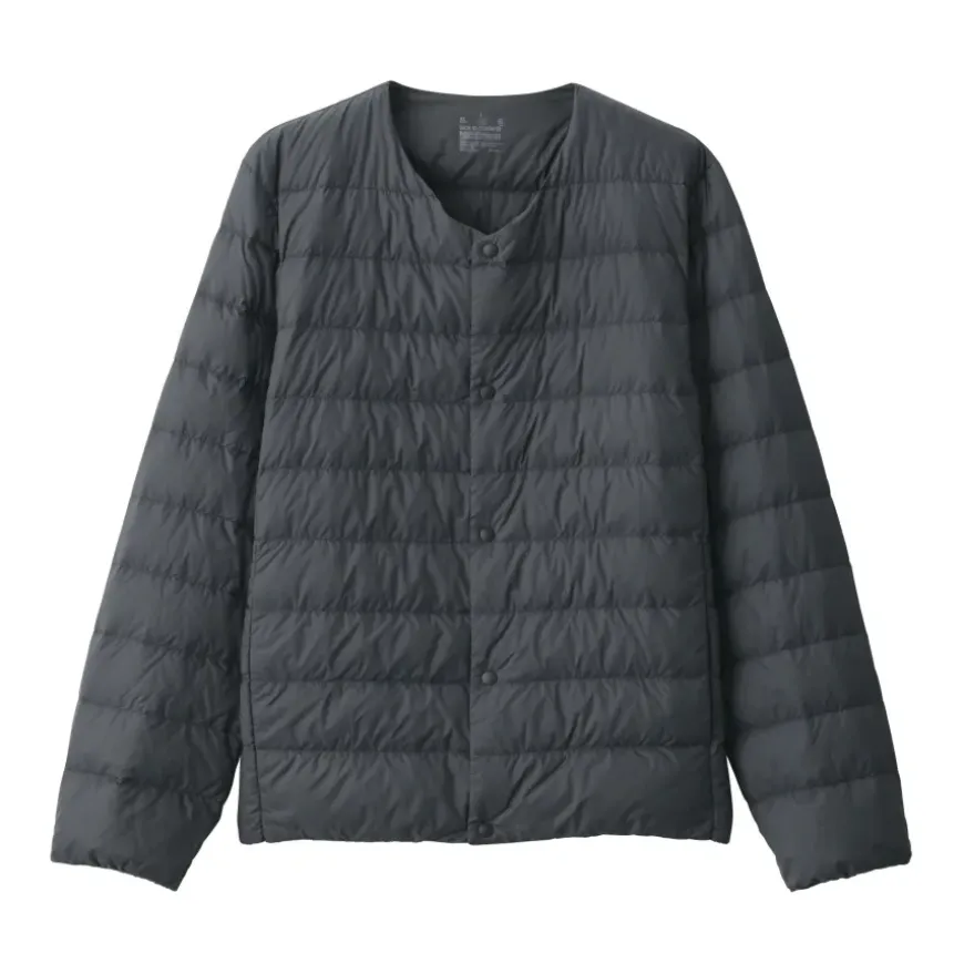 Men's Lightweight Down Collarless Jacket