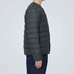 Men's Lightweight Down Collarless Jacket