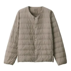 Men's Lightweight Down Collarless Jacket